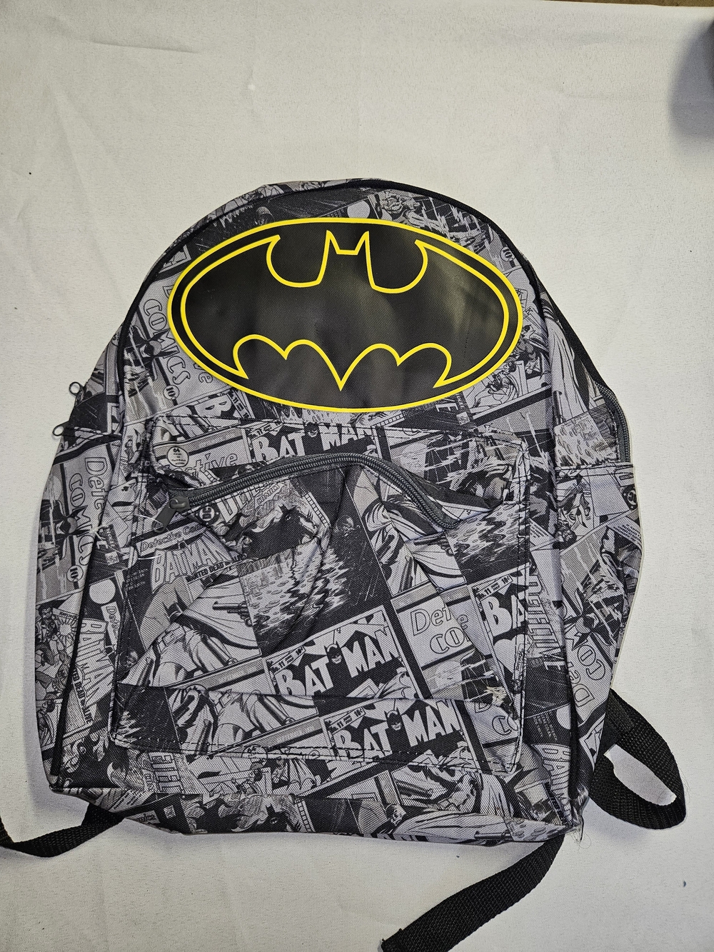 DC Comics Batman Boys Backpack NWOT Detective Comics Vintage Panel Shield Logo
